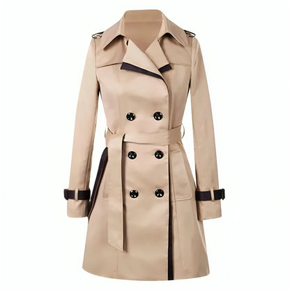Tijdloze double-breasted trenchcoat