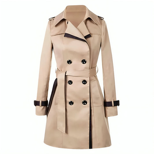 Tijdloze double-breasted trenchcoat