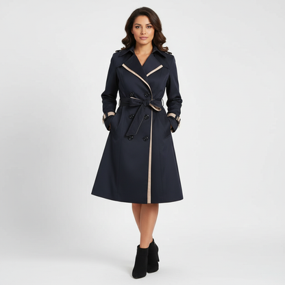Tijdloze double-breasted trenchcoat