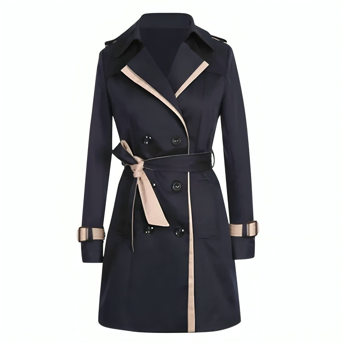 Tijdloze double-breasted trenchcoat