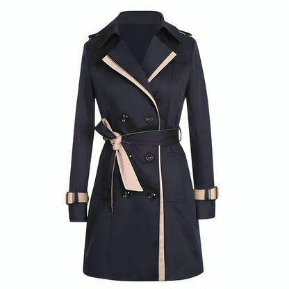 Tijdloze double-breasted trenchcoat