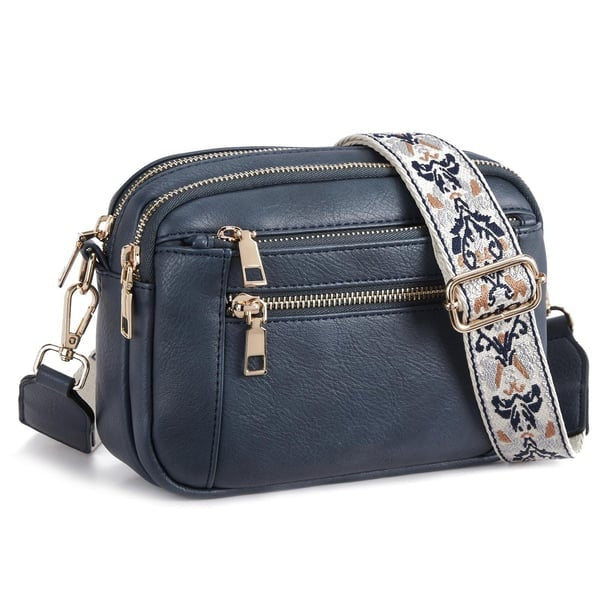 Trendy crossbody tas met verstelbare decoratieve band