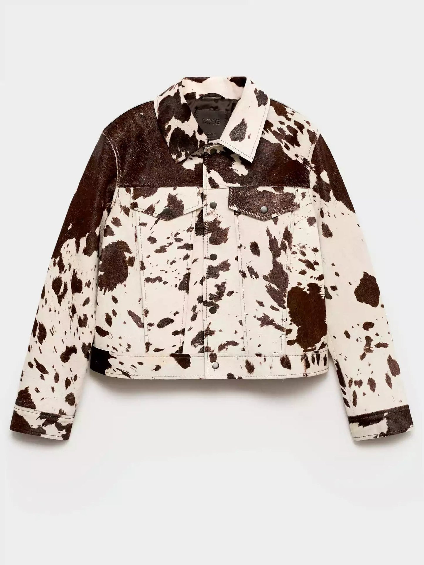 Trendy dames jasje met koeienprint