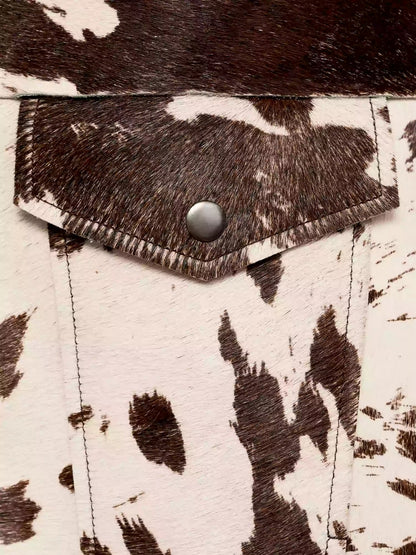 Trendy dames jasje met koeienprint
