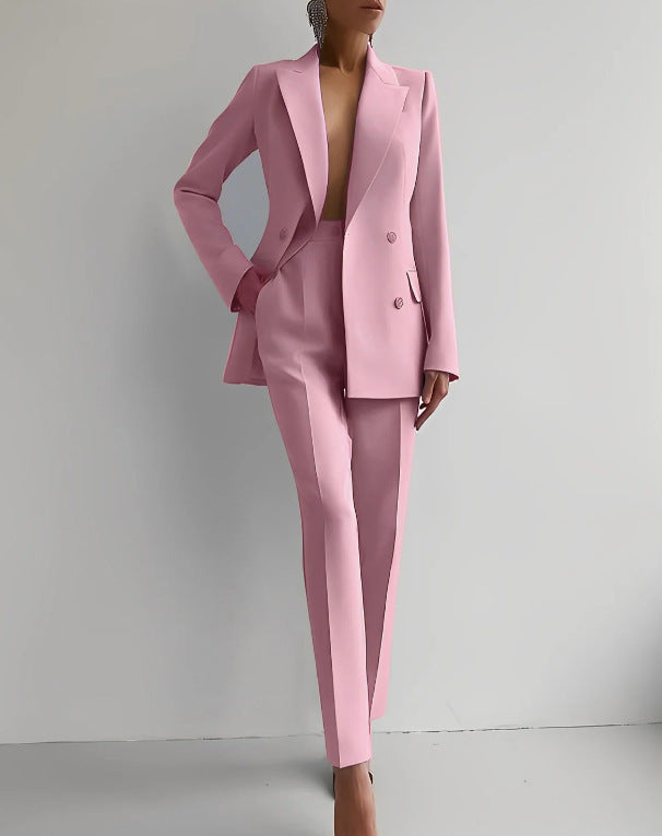 Tweedelig Elegante Blazer en Broek Set