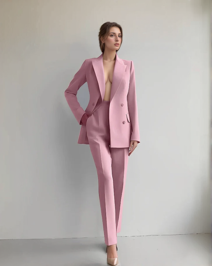 Tweedelig Elegante Blazer en Broek Set