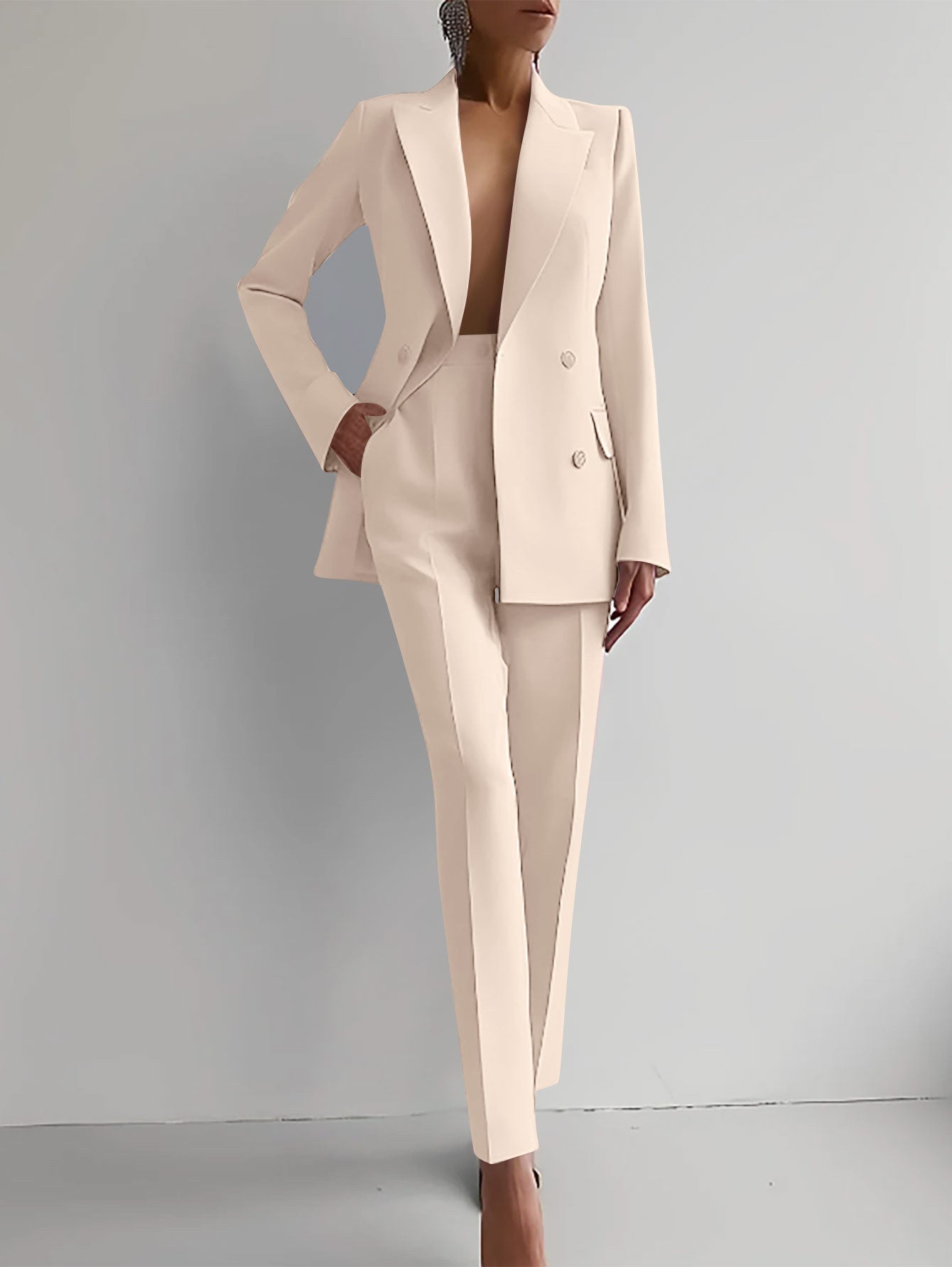 Tweedelig Elegante Blazer en Broek Set