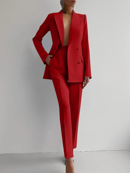 Tweedelig Elegante Blazer en Broek Set
