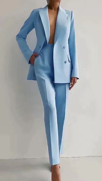 Tweedelig Elegante Blazer en Broek Set