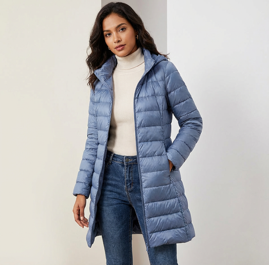 Ultra light casual dames winterjas