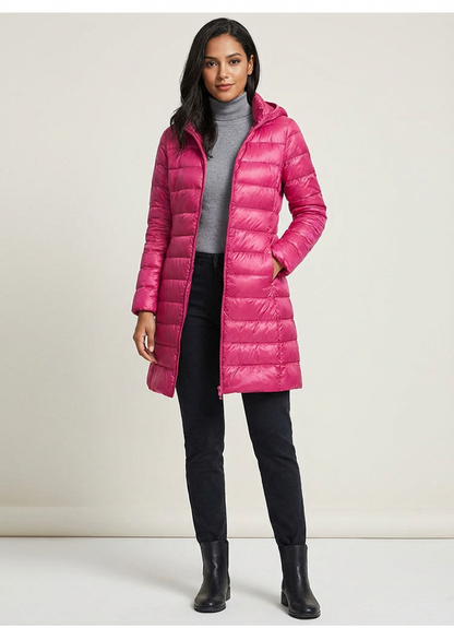 Ultra light casual dames winterjas