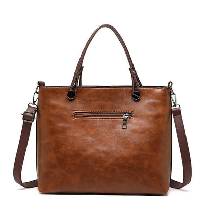 Vintage Leren Herfst Schoudertas voor Dames