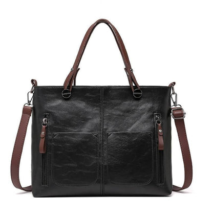 Vintage Leren Herfst Schoudertas voor Dames