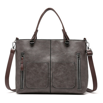 Vintage Leren Herfst Schoudertas voor Dames