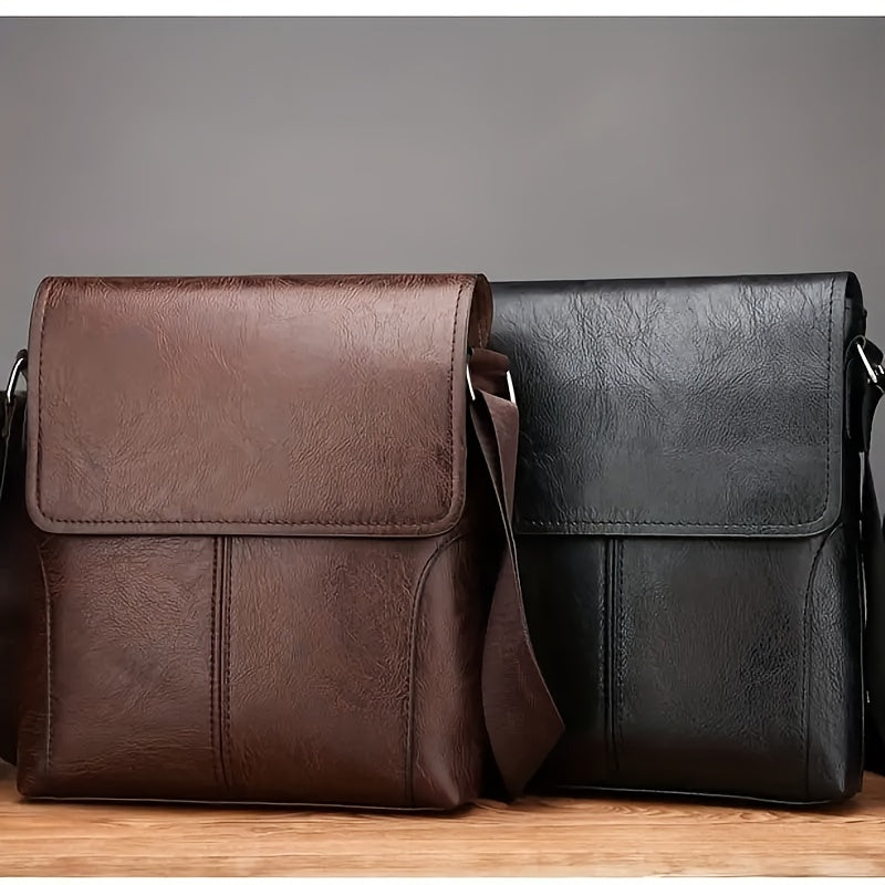 Vintage Luxe Leren Schoudertas
