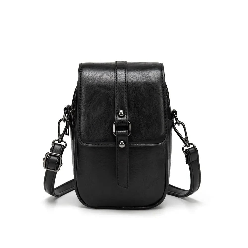 Vintage Multifunctionele Zachte Leren Schoudertas voor Dames