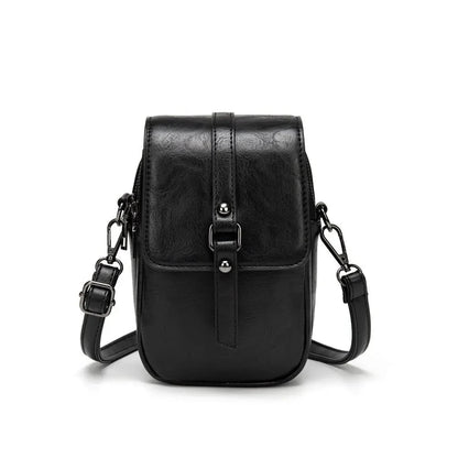 Vintage Multifunctionele Zachte Leren Schoudertas voor Dames