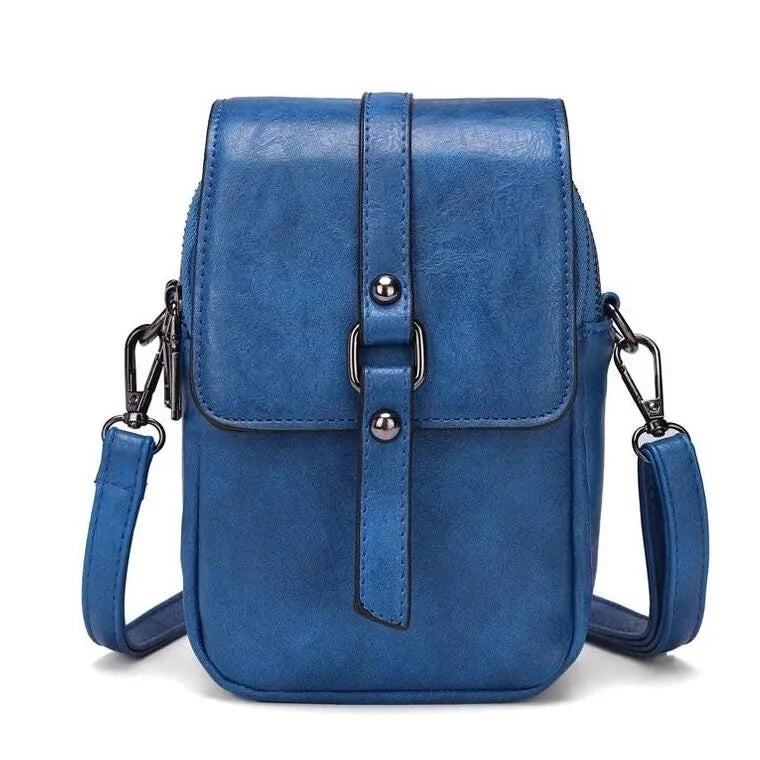 Vintage Multifunctionele Zachte Leren Schoudertas voor Dames
