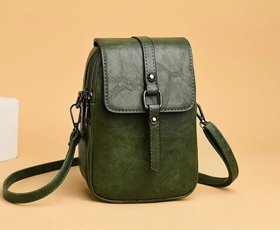 Vintage Multifunctionele Zachte Leren Schoudertas voor Dames