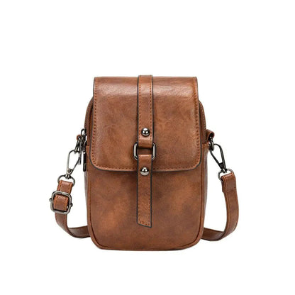 Vintage Multifunctionele Zachte Leren Schoudertas voor Dames