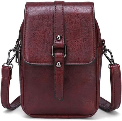 Vintage Multifunctionele Zachte Leren Schoudertas voor Dames