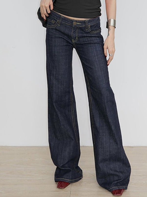 Vintage low-waist boyfriend damesjeans met relaxte pasvorm
