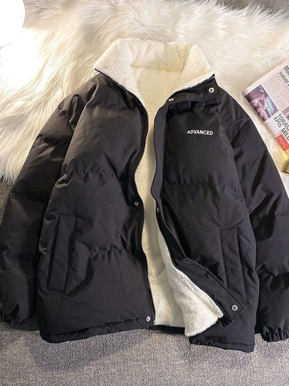Vintage oversized damesjack met kraag en ritssluiting