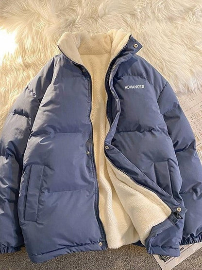Vintage oversized damesjack met kraag en ritssluiting