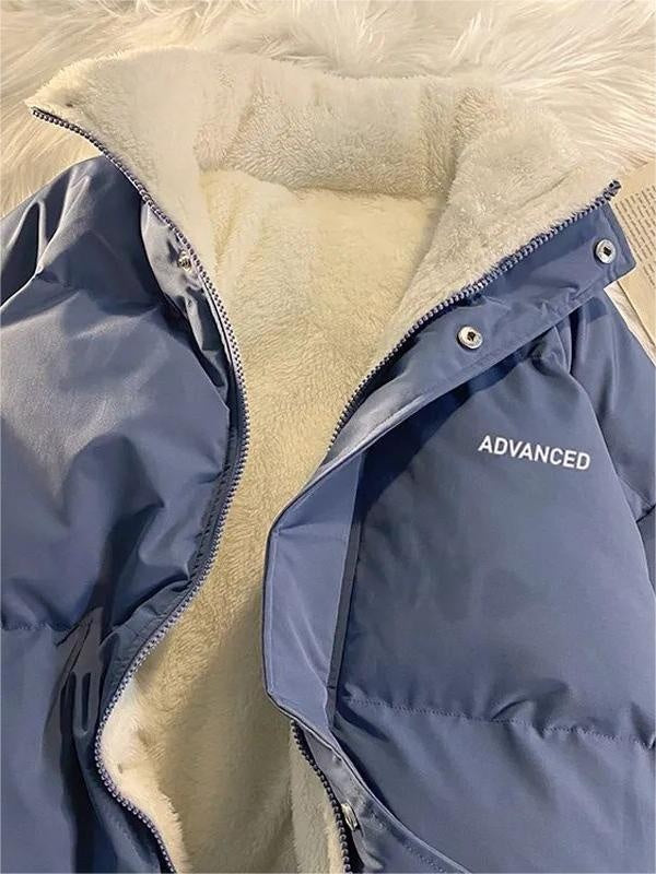 Vintage oversized damesjack met kraag en ritssluiting