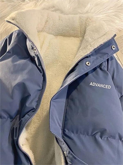Vintage oversized damesjack met kraag en ritssluiting