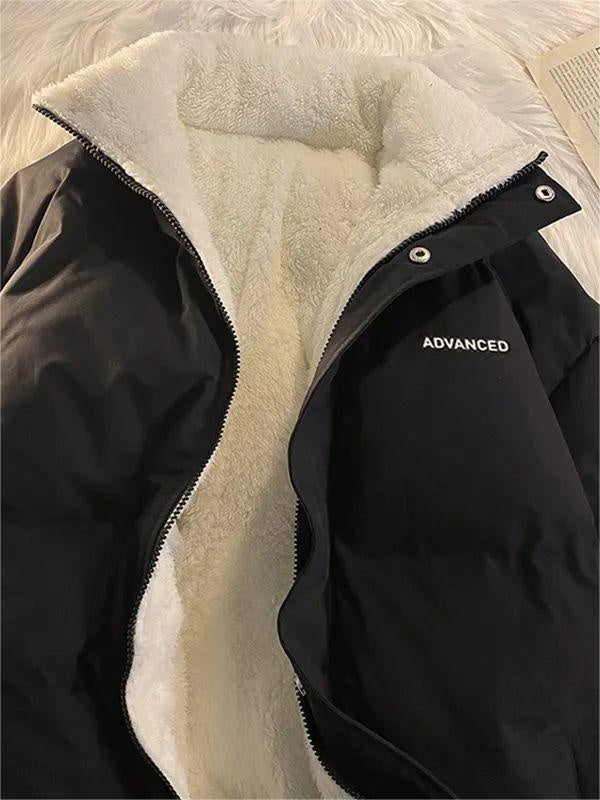 Vintage oversized damesjack met kraag en ritssluiting
