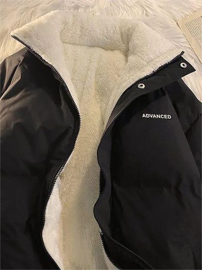 Vintage oversized damesjack met kraag en ritssluiting