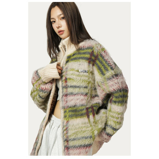Vintage oversized fluffy vest – Artemis