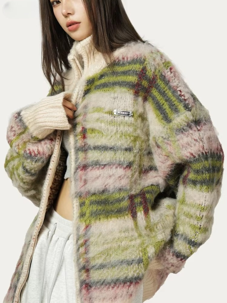 Vintage oversized fluffy vest – Artemis
