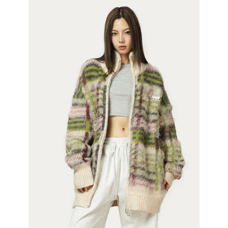 Vintage oversized fluffy vest – Artemis