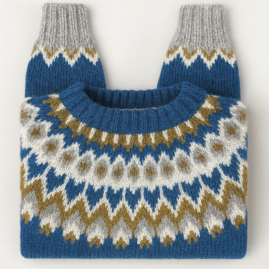 Vintage retro gebreide pullover trui voor dames – Cassandra