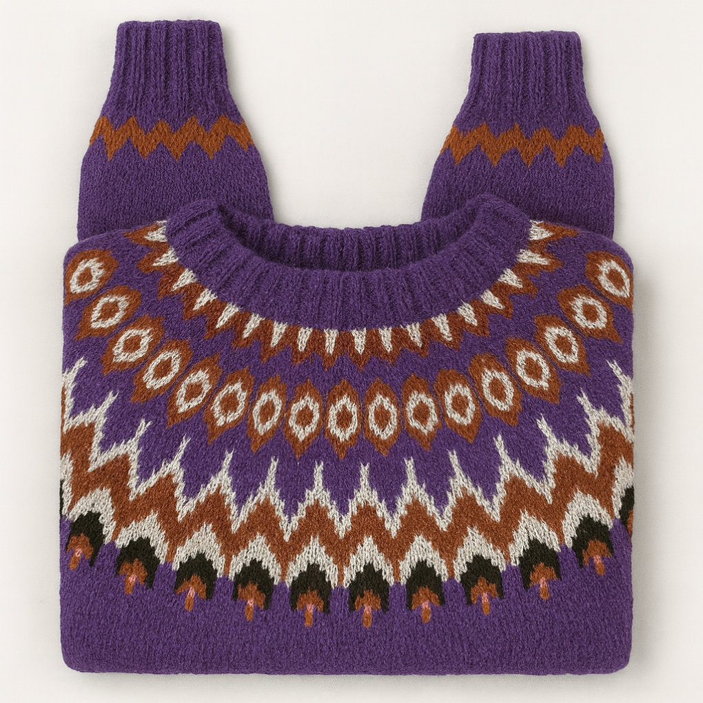 Vintage retro gebreide pullover trui voor dames – Cassandra