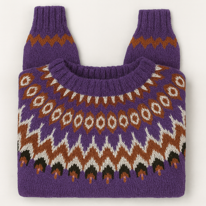 Vintage retro gebreide pullover trui voor dames – Cassandra
