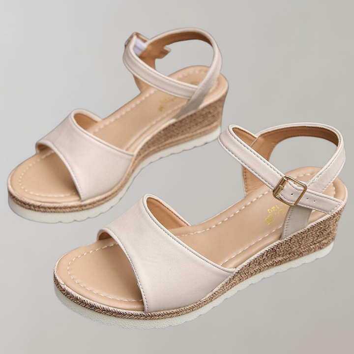 Vrouwen Wedge Sandalen met Verstelbare Bandjes en Ademend Design