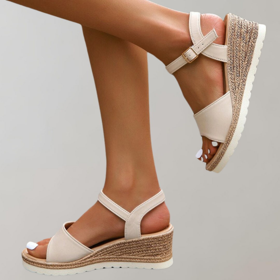 Vrouwen Wedge Sandalen met Verstelbare Bandjes en Ademend Design