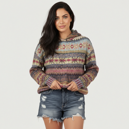 Warme Noorse hoodie voor dames