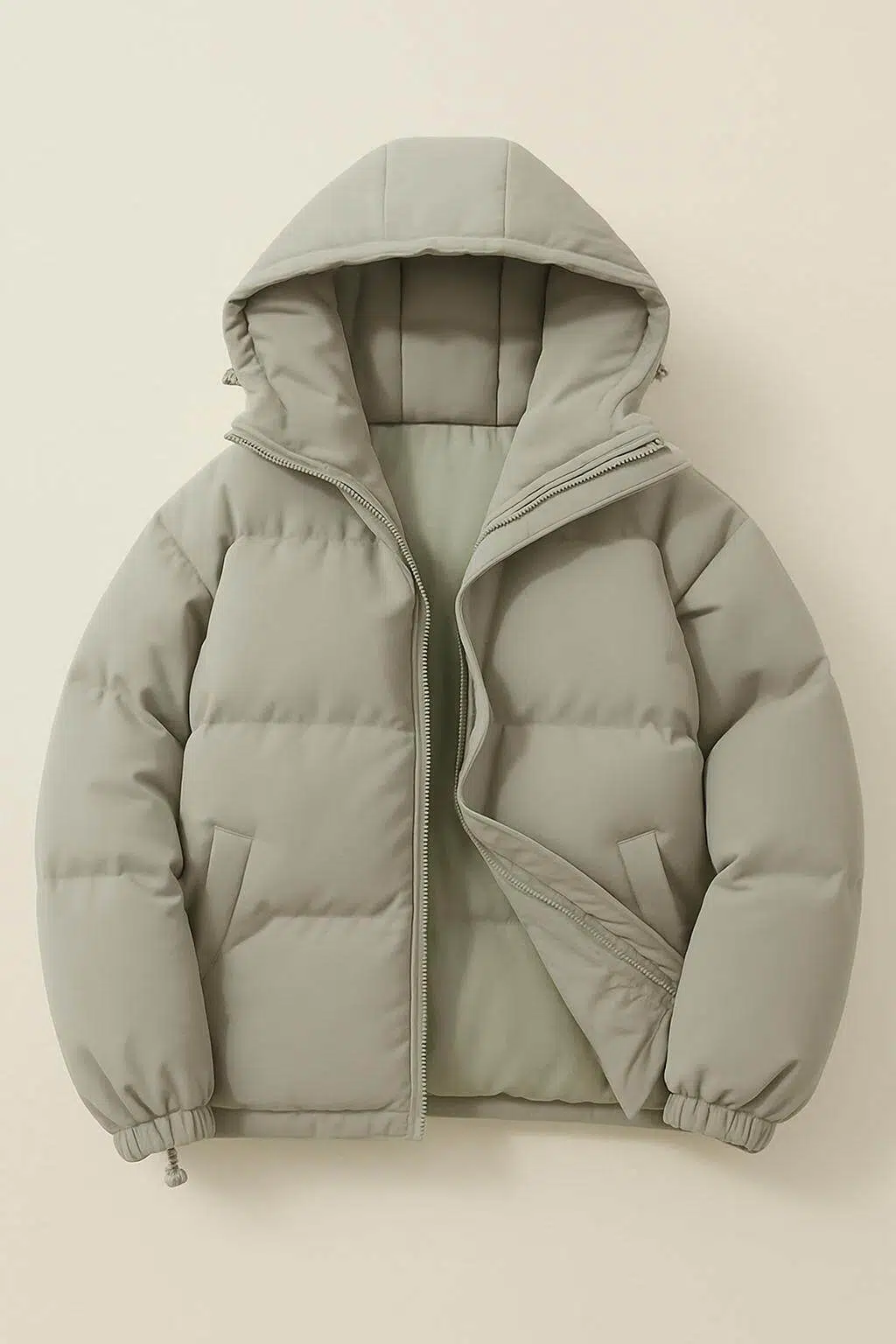 Warme damesjas met capuchon