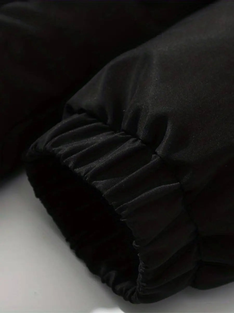 Warme teddy gevoerde puffer winterjas met capuchon