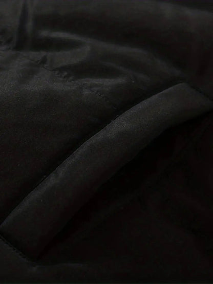 Warme teddy gevoerde puffer winterjas met capuchon