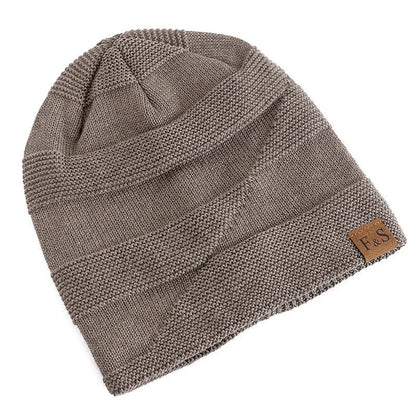 Warme winter beanie met fleece voering voor dames