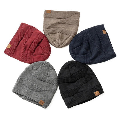Warme winter beanie met fleece voering voor dames