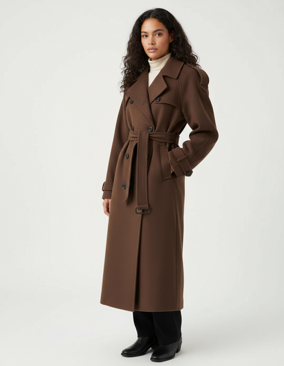 Warme wollen dames trenchcoat – Grace