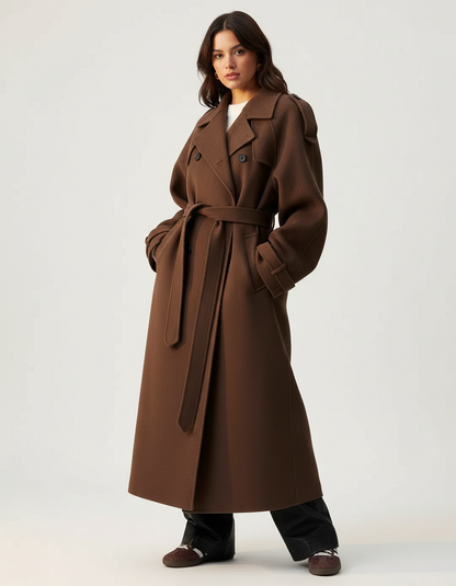 Warme wollen dames trenchcoat – Grace