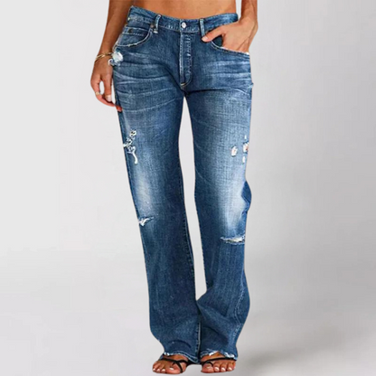 Wide-leg damesjeans met relaxed fit