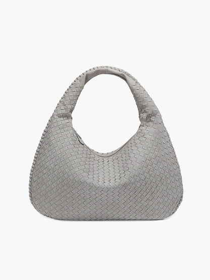 Yvon | Gevlochten Hobo-Tas van Suède XL